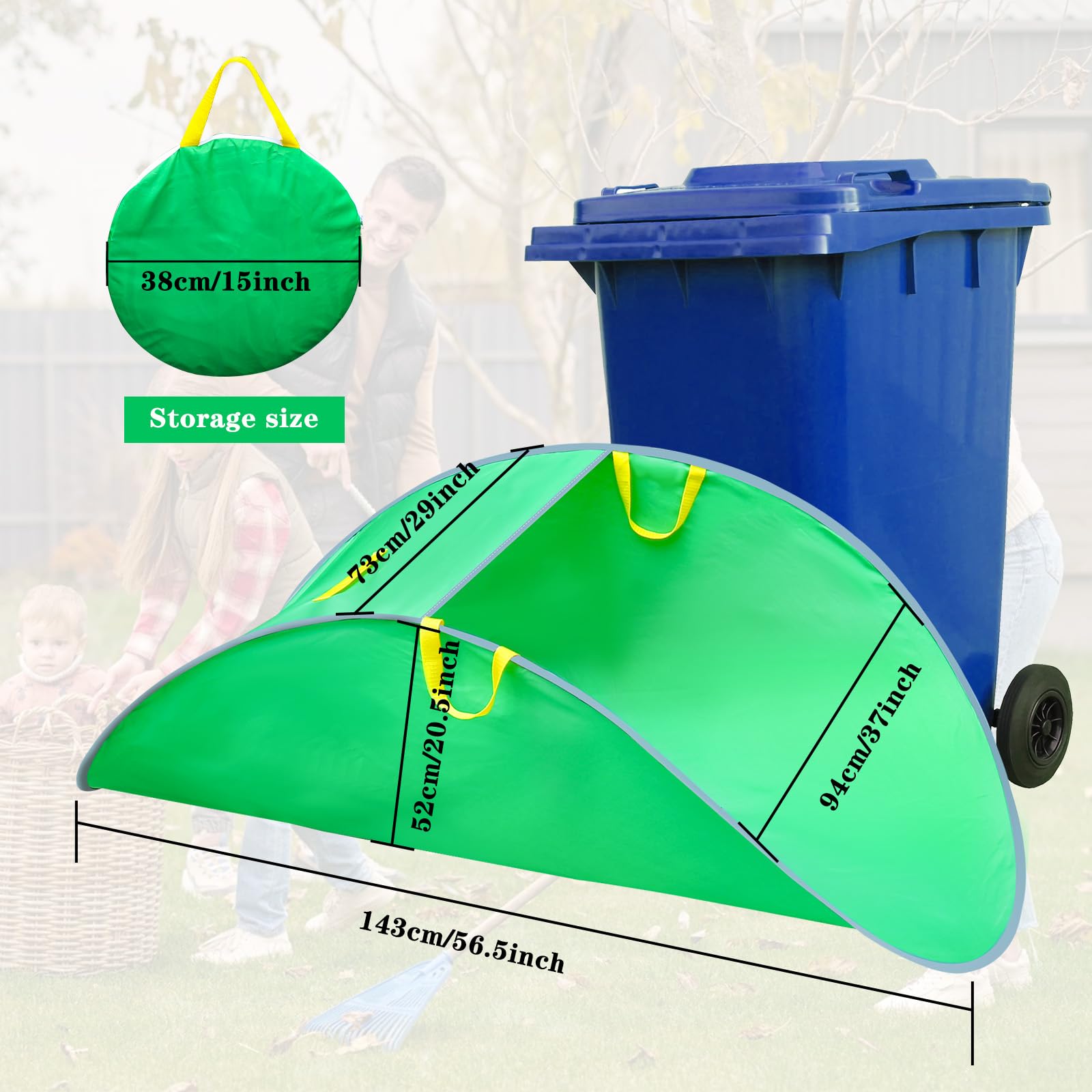 Amazon.com : Tryly Leaf Collector, Foldable Leaf Bags, Portable